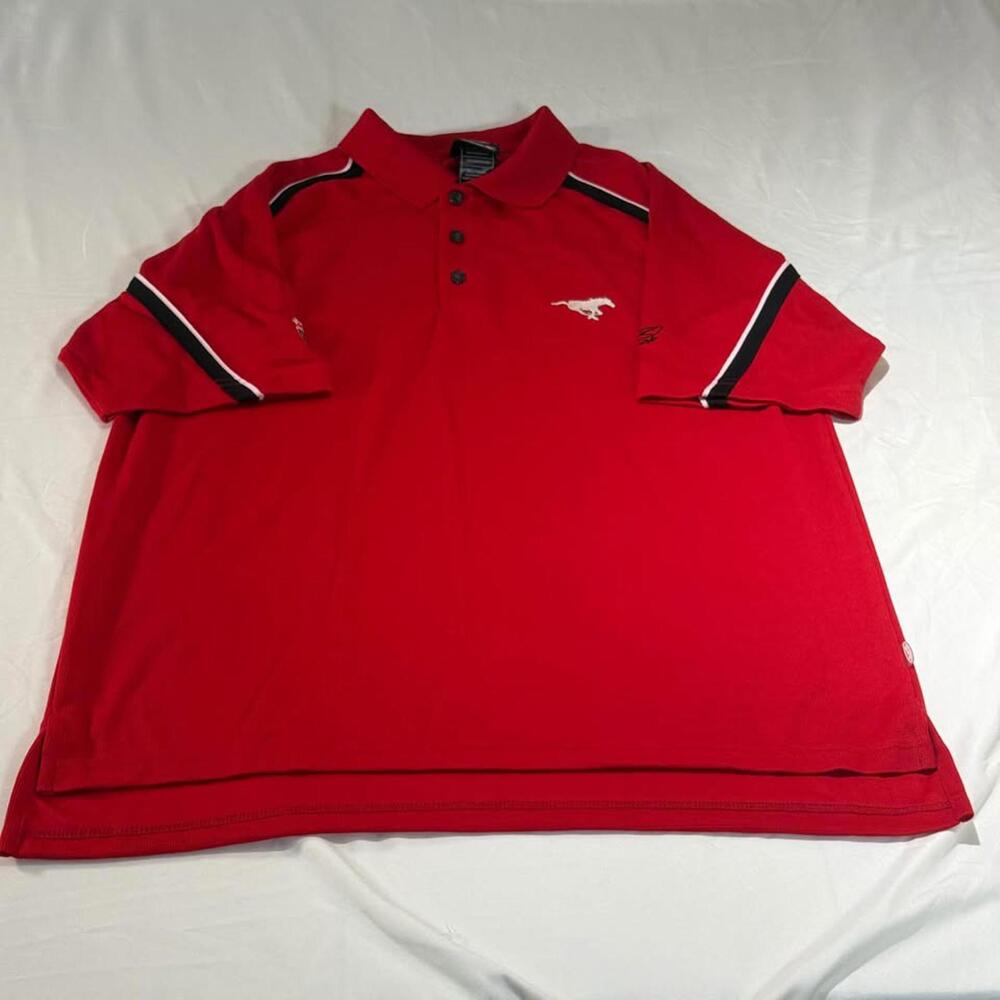 Reebok NWT!! CFL Calgary Stampeders Polo Shirt Men's Size M‎